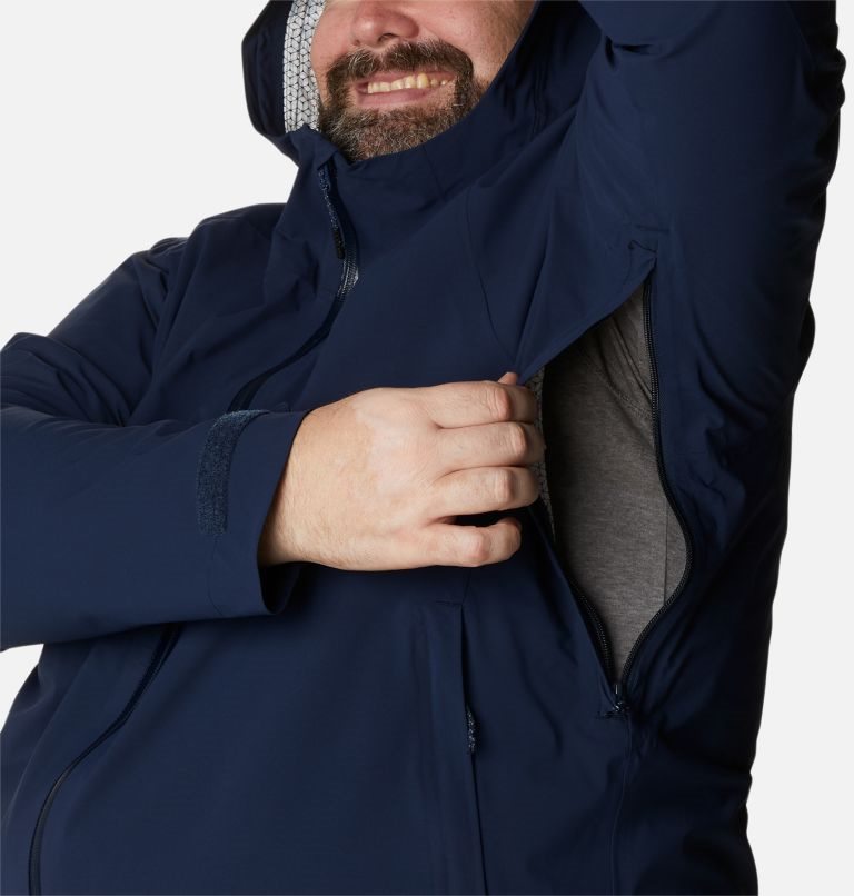 Men's Columbia Omni-Tech Ampli-Dry Shell Jackets Navy | Plus Size CA-V6503